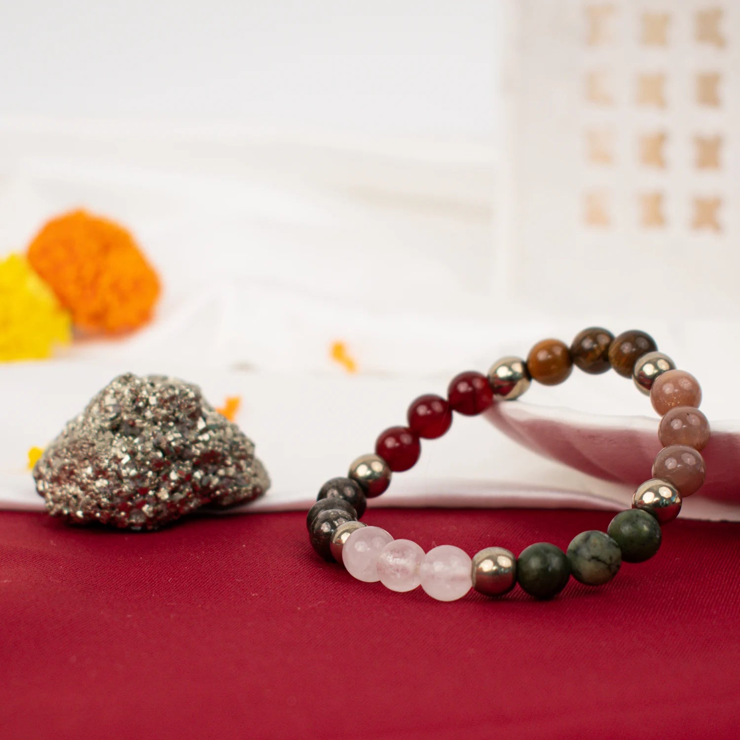 Dhan Vridhi with Raw Pyrite Stone Combo - Image 2