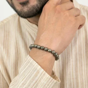 Raw Pyrite Bracelet with FREE Raw Selenite Plate