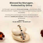 Om Trinetra Trishul Damru Karungali Rudraksha Bracelet - Image 5