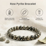 Raw Pyrite Bracelet Small - Image 6