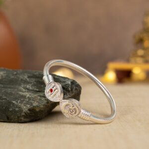 Silver Plated Vel Kada