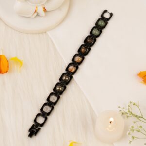 Metal Dhan Yog Bracelet - Black