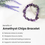 Amethyst Chips Bracelet Stretchable - Image 3
