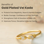 Power & Protection Combo | Karungali Mala with Hanuman Kavach & Gold Plated Vel Kada - Image 7