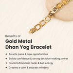 Metal Dhan Yog Bracelet - Gold - Image 3
