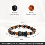 Karungali Rudraksha Damru Bracelet - Image 4