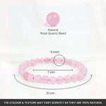 Rose Quartz Bracelet (Women - 6mm Beads) - Image 4