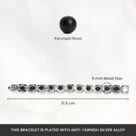 Metal Karungali Bracelet - Silver - Image 4