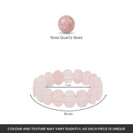 Rose Quartz Flat-Beaded Bracelet - Image 4