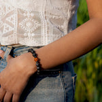 Kashi Siddh Divine Rudraksha Bracelet With Lava Stone - Image 3