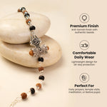 Om Trinetra Trishul Damru Karungali Rudraksha Bracelet - Image 4