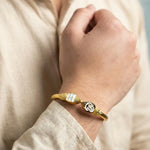 Power & Protection Combo | Karungali Mala with Hanuman Kavach & Gold Plated Vel Kada - Image 10