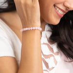 Rose Quartz Bracelet (Women - 6mm Beads) - Image 5