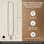 Power & Protection Combo | Karungali Mala with Hanuman Kavach & Gold Plated Vel Kada - Image 5