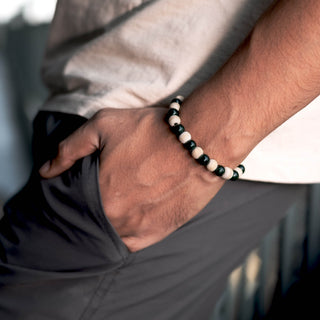 Black Agate With Tulsi Bracelet - Image 4