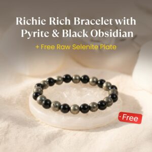 Richie Rich Bracelet with FREE Raw Selenite Plate