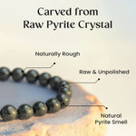 Raw Pyrite Bracelet Small - Image 5