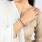 Black Agate With Tulsi Bracelet - Image 2