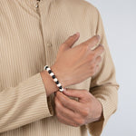 Black Agate With Tulsi Bracelet - Image 3